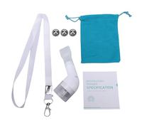 SUNGOOYUE Dispositivo de Entrenamiento Respiratorio, Aparato para Ejercitar la Función Pulmonar con 3 Bolas de Acero Inoxidable para la Eliminación de Mucosidad y Terapia Respirat (WHITE)
