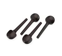 SUNGOOYUE Ebony Cello Peg, 4pcs Ligero sin Agujeros Celo Tuning Peg Instrumentos Musicales Piezas Adecuadas para 4/4