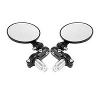 SUNGOOYUE Espejo de Manillar de Bicicleta Materiales Premium para Larga | Espejo de manillar de bicicleta de vidrio y metal de primera calidad para el tráfico urbano Vidrio convexo Vista clara