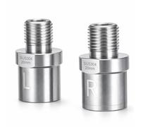 SUNGOOYUE Extensadores de Pedal de Bicicleta, 1 par de Hilo Macho de Acero Inoxidable 1/2 Pulgada a Hilo Hembra 9/16 Pulgadas Adaptadores de Pedal de Bicicletas para MT BMX Road