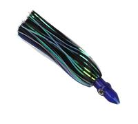 SUNGOOYUE Faldas de Pulpo Cebo de Pesca Lully 3D Ojos para Pesca, Cebo Acrílico Suave 9.1 en la Roca de Cuclillas de Trolling del Pescador del Pescador (Azul Negro)