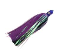 SUNGOOYUE Faldas de Pulpo Cebo de Pesca Lully 3D Ojos para Pesca, Cebo Acrílico Suave 9.1 en la Roca de Cuclillas de Trolling del Pescador del Pescador (Morado y Negro)
