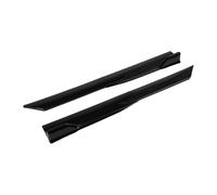 SUNGOOYUE Faldones Laterales para Automóvil, Diseño Modular de Plástico ABS Fácil de Ajustar y Universal, Longitud de 105 Cm para una Aerodinámica Mejorada para Varios Vehículos (BLACK)