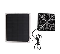 SUNGOOYUE Fan Fan, Alimentado por la Larga Vida del Panel Solar para la Ventana de Jardín de Perros de Enfriamiento y la Ventilación
