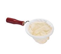 SUNGOOYUE Filtro de café de Tela de Franela, Bolsas Reutilizables de Colador de Cerveza Fría con de Madera para Hacer café por Goteo a Mano (Diametro largo)