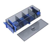 SUNGOOYUE Filtro para Pecera, Filtro de Acuario Multicapa con Rueda de Agua Oxigenante, Construcción Transparente Duradera, Funcionamiento Ultra Silencioso para una Calidad de Agua Clara, Versátil