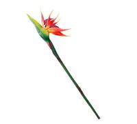 SUNGOOYUE Flor Artificial de Ave del Paraíso, Hojas Que Se Sienten Al Tacto, Planta Tropical Sintética, Tallo de 30.7 Pulgadas de Largo, Floración Grande, Tallo con Cable Flexible, para Decoración