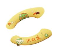 SUNGOOYUE Funda Adhesiva Universal para Asiento de Inodoro, Impermeable, con Estampado de Dibujos Animados, Fácil de Limpiar, para Todos los Tamaños, Hogar y Baño, 1 par