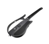 SUNGOOYUE Guitarra Inteligente, Guitarra de Respaldo de Viaje sin Cuerdas con Sintonizador Inteligente y Conectividad de Aplicación para Principiantes Guía de Luz de Acordes Portátil Negro