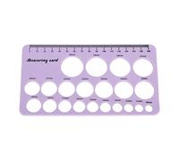 SUNGOOYUE Herramienta de Medición de Brida de Mama de Silicona Flexible para una Selección Cómoda de la Brida de la Bomba de Leche, Comprende 1,5 M de Cinta Blanda, Nuevas Madres (Violeta)