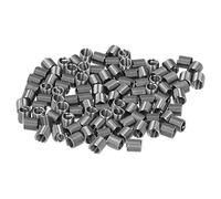 SUNGOOYUE Herramienta de Reciprocidad de Cierre de Acero Inoxidable Herramienta de Reciprocidad M6X1 -Aplicados Industriales Resistentes a la Abrasión 100 Piezas (2D)
