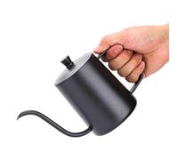 SUNGOOYUE Hervidor de café, Gotero de café de Acero Inoxidable de 350 Ml con Boquilla de Cuello de Cisne para un Control Preciso del Agua, Extracción Uniforme, Hogar, Oficina, Camping