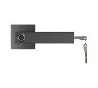 SUNGOOYUE Huella Digital, Cerradura de Palanca Inteligente de Aleación de Zinc con 3 Modos de Desbloqueo, 30 Huellas Dactilares, Acceso de 1 Segundo, Manija Reversible para Puertas Interiores de