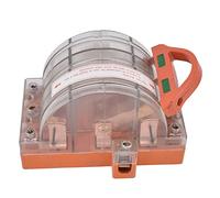 SUNGOOYUE Interruptor de Cuchilla Eléctrico de Doble Tiro, Interruptor de Desconexión de Cobre ABS de Resina de 3 Polos 225 A AC380 V, Transferencia Manual para Generador de Reserva Equipo de
