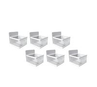 SUNGOOYUE Juego de 6 Soportes Magnéticos para Bolsas de té, Organizador de té de Metal para Refrigerador, Cada Caja Tiene Capacidad para 12 Bolsas en Total 72 para Regalo de Barra de café en el