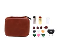 SUNGOOYUE Juego de Selección de Tobogán de Guitarra, Toboganes de Acero Inoxidable de Latón de Vidrio de 60 Mm 4 Selecciones de Dedos 6 Selecciones de Guitar