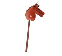 SUNGOOYUE Juguete de Caballo de Lujo de Felpa Lindo 2 Efecto de Sonido Efecto de Sonido Al Aire Libre Stick para Niños (Marrón Oscuro)