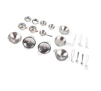 SUNGOOYUE Juguetes de Cocina de Acero Inoxidable Establece Material Seguro para el Desarrollo de Inteligencia, y Utensilios de Cocina para Niñas para los Utensilios de Juguetes de Sartén para (25