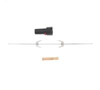 SUNGOOYUE Kit de Asador Giratorio Automático, Kit de Parrilla de Asador de Madera Cromada de Hierro con Motor Eléctrico, Varilla de de Estructura Fuerte de bajo Ruido para Barbacoa Al Aire Libre en