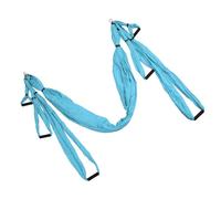 SUNGOOYUE Kit de Yoga Aéreo Fuerte Hamaca de Yoga de Diseño único para Algodón de Poliéster de Bucle Anti -gravedad Adecuado para Todos los Niveles (Lake Blue (Woof: aprox. 101.6 cm / 40 pulgadas))
