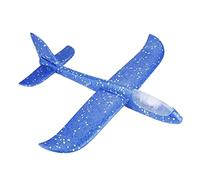 SUNGOOYUE Lanzamiento Manual de Aviones con Balance de Bombilla de Acero, Mini Plan Toy para Niños y Adolescentes, Adecuado para el Cielo Nocturno (Blue)