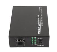 SUNGOOYUE Luces LED del Convertidor de Medios de Fibra Gigabit Fiber Negociaciones Automáticas Instalación Fácil para los Profesionales de Monitoreo de Red Metal Metal (Enchufe de la UE)