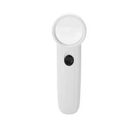 SUNGOOYUE Lupa LED, Lupa de Lente de Vidrio de Mano 40X con Luz, Visor de Bolsillo ABS Compacto para Observación de Poros de la Piel Manicura Lectura de Orejas Sello Inspección de Mapas (MG6B-3 5