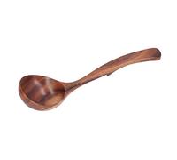 SUNGOOYUE Madera con Manijas Largas sin Sopa sin Cita Sirve Cucharas, Equipos de Cocina Pulido a Mano, Adecuado para Herramientas de Cocina sin Costura (L para el tamaño 41-47)