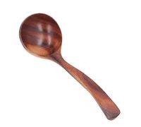SUNGOOYUE Madera con Manijas Largas sin Sopa sin Cita Sirve Cucharas, Equipos de Cocina Pulido a Mano, Adecuado para Herramientas de Cocina sin Costura (S para el tamaño 35-41)