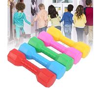 SUNGOOYUE Mancuerna de Juguete para Niños, Equipo de Ejercicios de Plástico Portátil Liviano con Colores Brillantes y Buena Dureza, para Niños Educación Temprana Deportes Al Aire