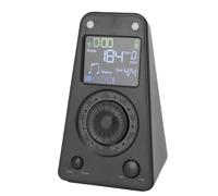 SUNGOOYUE Metrónomo Digital para Piano Guitarra Tambor con Altavoz BT, Metrónomo Electrónico ABS, Rango de Tempo de 30-280 Bpm, 10 Tonos de Ritmo, Herramienta de Práctica para Músicos (BLACK)