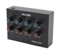 SUNGOOYUE Mezclador Estéreo de 4 Canales, un Mezclador de Audio de Sonido de Aleación de Aluminio para Músico DJS