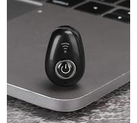 SUNGOOYUE Mini Auricular Bluetooth, Auriculares Internos Inalámbricos con Instrucción de Voz y Conexión Multipunto, para Conducir Deportes, Negocios o Placer (S650 Negro)