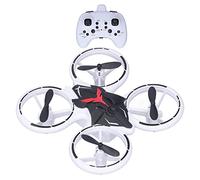 SUNGOOYUE Mini Drone Kids Starters 2.4G 6 Ejes LED Roll Over One Key Take Off RC Helicóptero Quadcopter Modo sin Cabeza Aplicable en Interiores y Exteriores (Black)