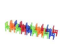 SUNGOOYUE Mini Mini Apilador de Silla de Plástico Juego de Juguetes para Niños, Desarrollar Reconocimiento de Forma, Liviano y Portátil, Adecuado para Socios