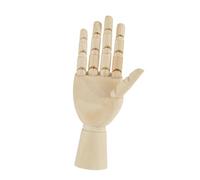 SUNGOOYUE Modelo de Mano de Madera Mano de Dibujo Articulada 10,03 X 2,87 Pulgadas con Articulaciones Móviles Referencia de Artista de Madera Dura para Dibujar Pintura Anatomía Estudio Escritorio
