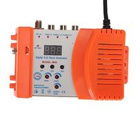 SUNGOOYUE Modulador AV a RF, Modulador RF Doméstico Convertidor VHF UHF con Pantalla Digital de Canal y Nivel de Video de Sonido Ajustable, para Receptores Satelitales Videocámara (Enchufe de la UE)