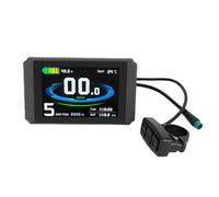 SUNGOOYUE Panel de Pantalla LCD para Scooter Eléctrico, Accesorio de Modificación de Bicicleta ABS de Pantalla Grande con Conector Impermeable de 5 Pines, para Controlador de Protocolo
