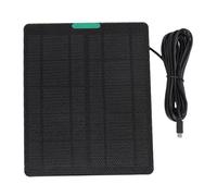 SUNGOOYUE Panel Solar de 10W, para Cámara de Seguridad de 10 W Cámara Panel Solar de 10 W Cargador Solar para el Ajuste de la Cámara con el Soporte Ajustable de Cable Tipo C de 10 Pies C (BLACK)