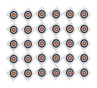 SUNGOOYUE Papel para Tiro con Papeles para Tiro 30 PCS Objetivos de Práctica para Pistola de Aire con Compuesto Recurvo con Papel Ecológico de Primera Calidad para Entrenamiento de