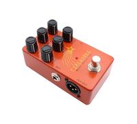 SUNGOOYUE Pedal de Efectos de bajo, Simulador de Amplificador de Tubo, Controlador de bajo, Pedal DI con Ecualizador de 3 Bandas, Salida XLR, Caja de Efectos de Distorsión Overdrive,