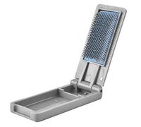 SUNGOOYUE Pincelado de Zapatos de Baile de Salón para Latina Baile de Portátil (negro (Gris claro)