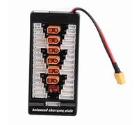 SUNGOOYUE Placa de Carga Paralela Enchufe XT60 de Metal Placa de Carga Equilibrada 2S a 6S 6 Soporte de Batería 40A para RC Lipo Life Paquetes de Iones de Litio con Cargadores B6AC A6 720i