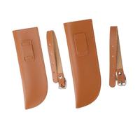 SUNGOOYUE Portador de Bandera de Caballo, 2 Piezas, Soporte de Bandera de Estribo Ecuestre de Cuero Seguro Ajustable para Entrenamiento de Caballos, Competición de Equitación, Silla de