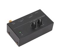 SUNGOOYUE Preamplificador de Fono Sensible Rausch -stereo - Preamplificador de Salida de Entrada para Platos Giratorios, Negro de Metal (Enchufe de la UE)