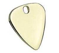 SUNGOOYUE Púa de Guitarra de Metal, Aleación de Zinc, Púa de Guitarra de 3 Cm X 2,5 Cm X 2,5 Mm, Centro Cóncavo Liso con Orificio para Colgar para Eléctrica, Bajistas, Práctica de Interpretación
