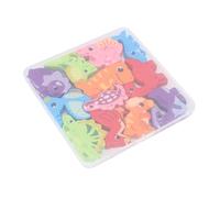 SUNGOOYUE Puzos de Madera Juguetes Madre Matratando Juguetes de Apilamiento Interlocking Design Educational Early Learning for Kids con Caja de Almacenamiento de Plástico Segura (Dinosaurio)