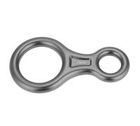 SUNGOOYUE Rappel de Escalada 35KN Equipo de Seguridad Resistente de 8 Anillos con Freno de Fricción, Equipo de Escalada de Aleación de Aluminio Placa de Aparejo Cuesta Abajo para (Gray)