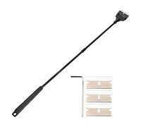 SUNGOOYUE Raspador Limpiador de Vidrio de Plástico con Largo Raspador Estándar para Tanque de Acuario Hoja de Fácil Agarre para Quitar en Superficies de Vidrio y Plástico (extralargo)