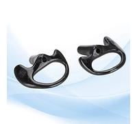 SUNGOOYUE Reemplazo de Moldes para Orejas de Silicona Negra Pequeña y Delicada para Kits de Audio de Tubo de Bobina, Cómodo de Uso, 2 Paquete (M)